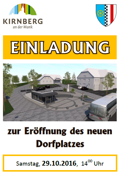 Read more about the article Dorfplatzeröffnung Kirnberg