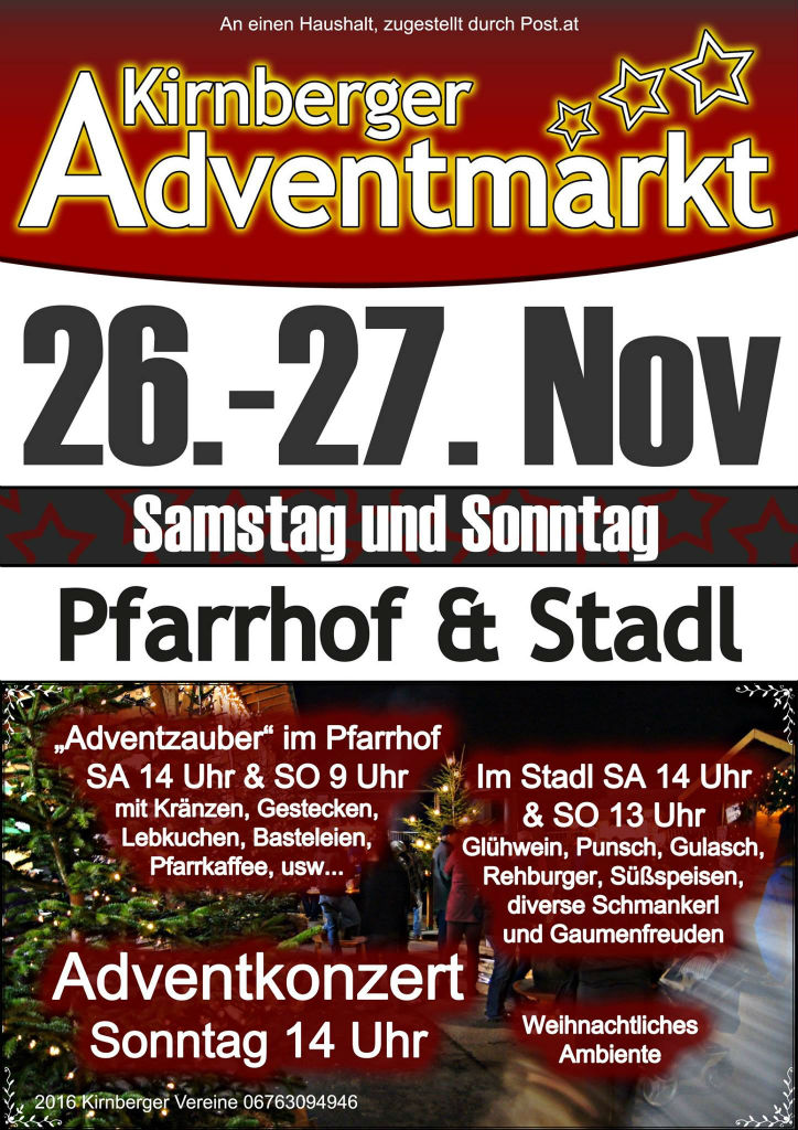 Read more about the article Kirnberger Adventmarkt 2016