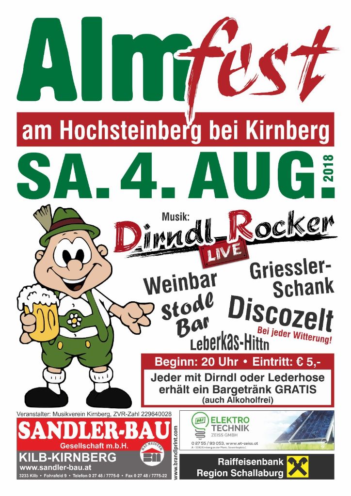 Read more about the article Almfest Hochsteinberg 2018